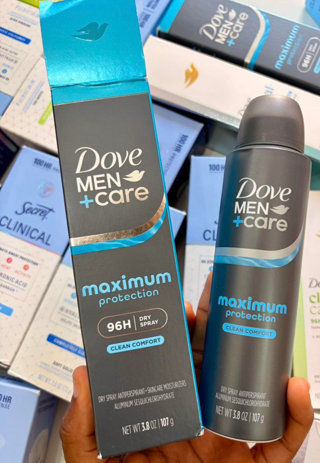 Anti-transpirant Spray Dove Men+Care Maximum Protection – Clean Comfort (96h)