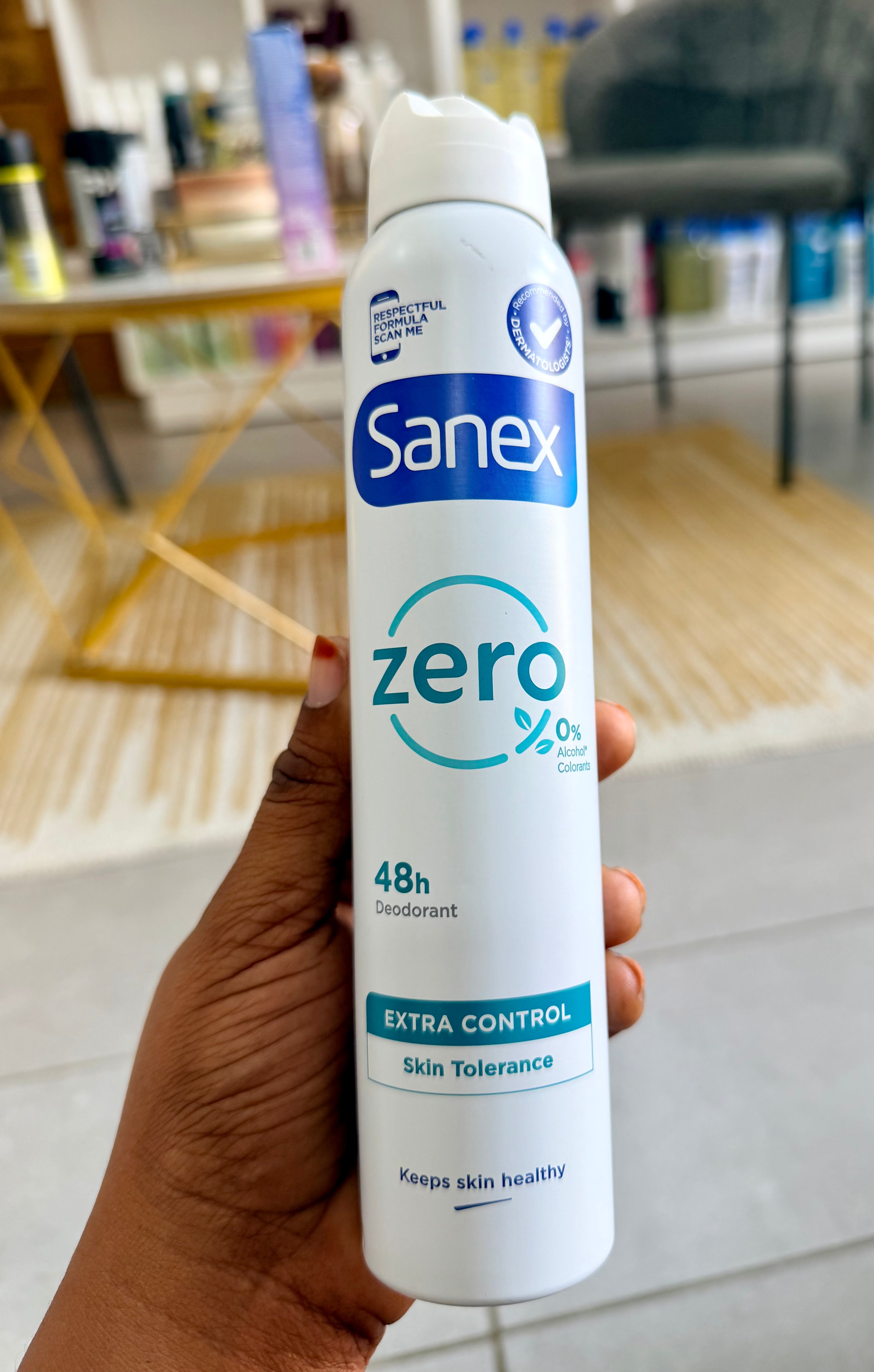 Déodorant Spray Sanex Zero% Extra Control – 48h