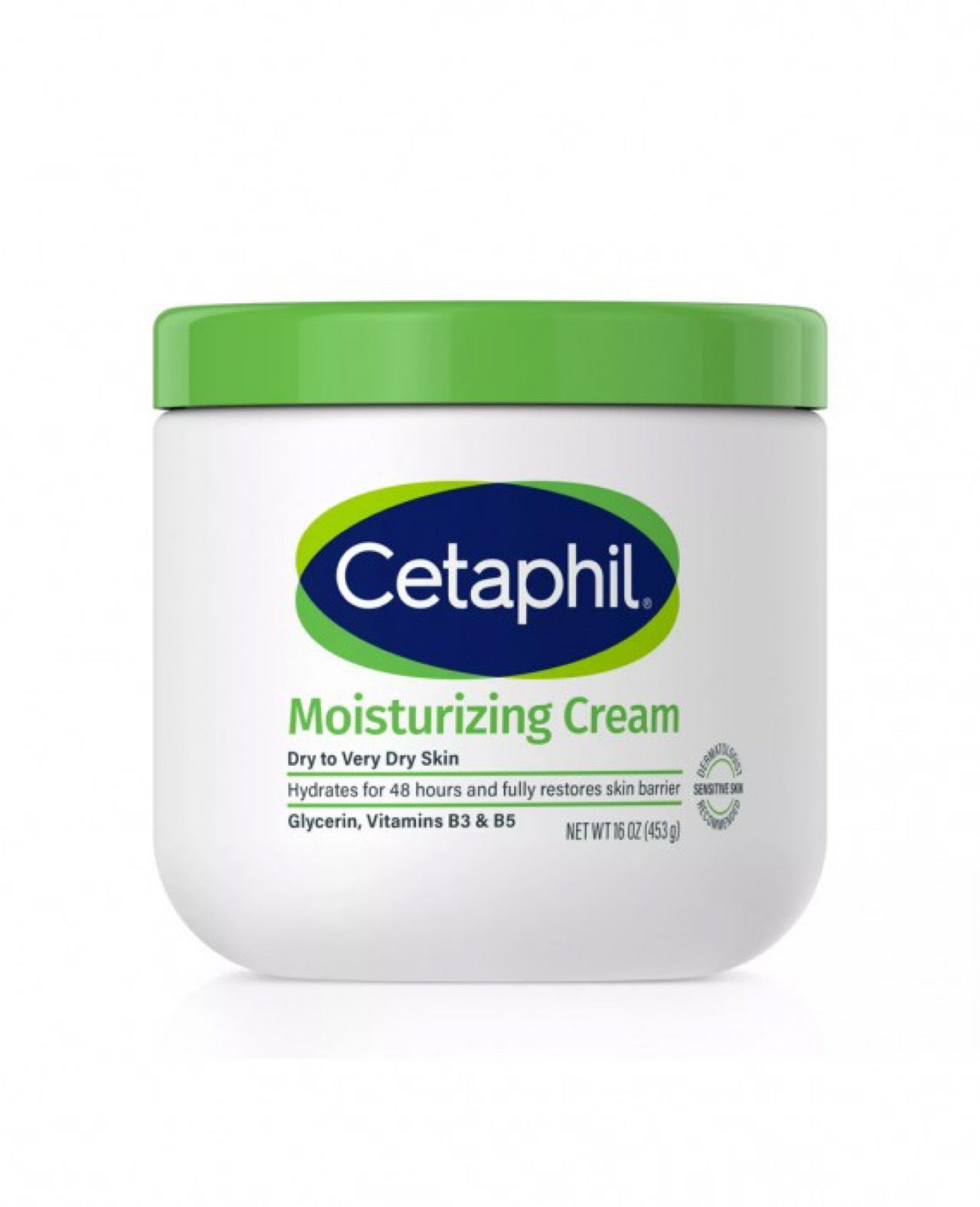 Cetaphil – Crème Hydratante Peaux Sèches à Très Sèches 453g