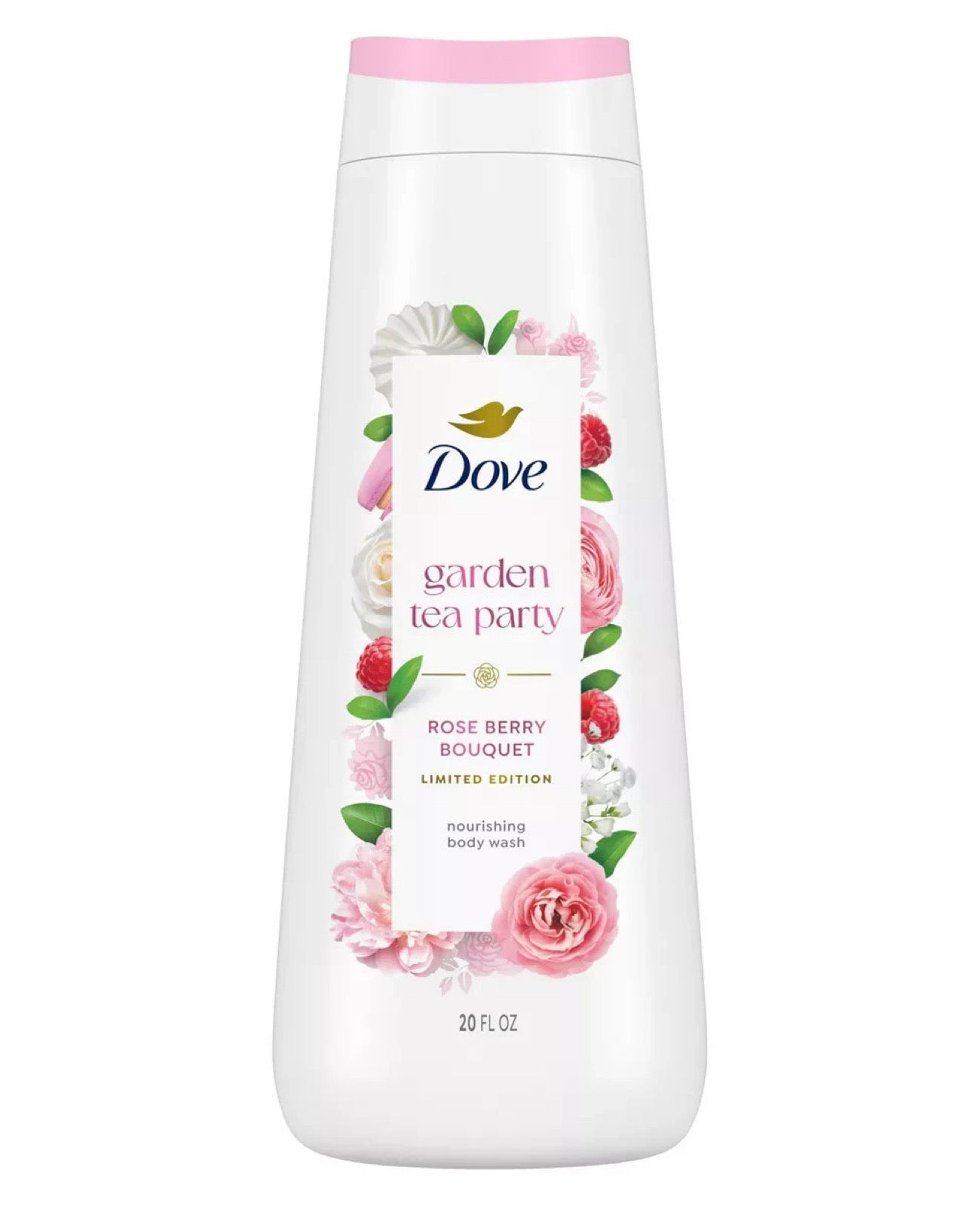 Dove Garden Tea Party – Gel Douche Nourrissant Rose Berry Bouquet