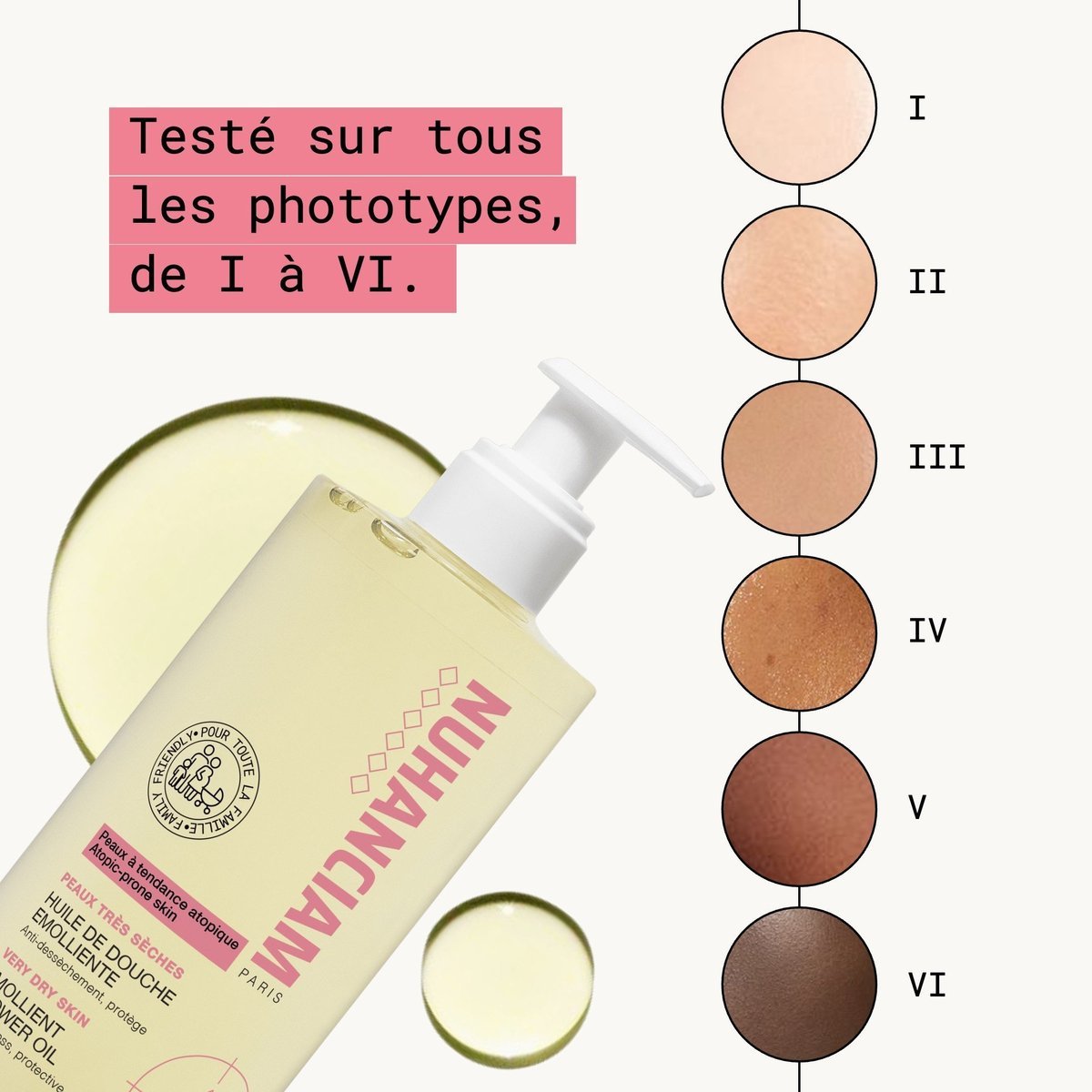 Huile de douche Nuhanciam