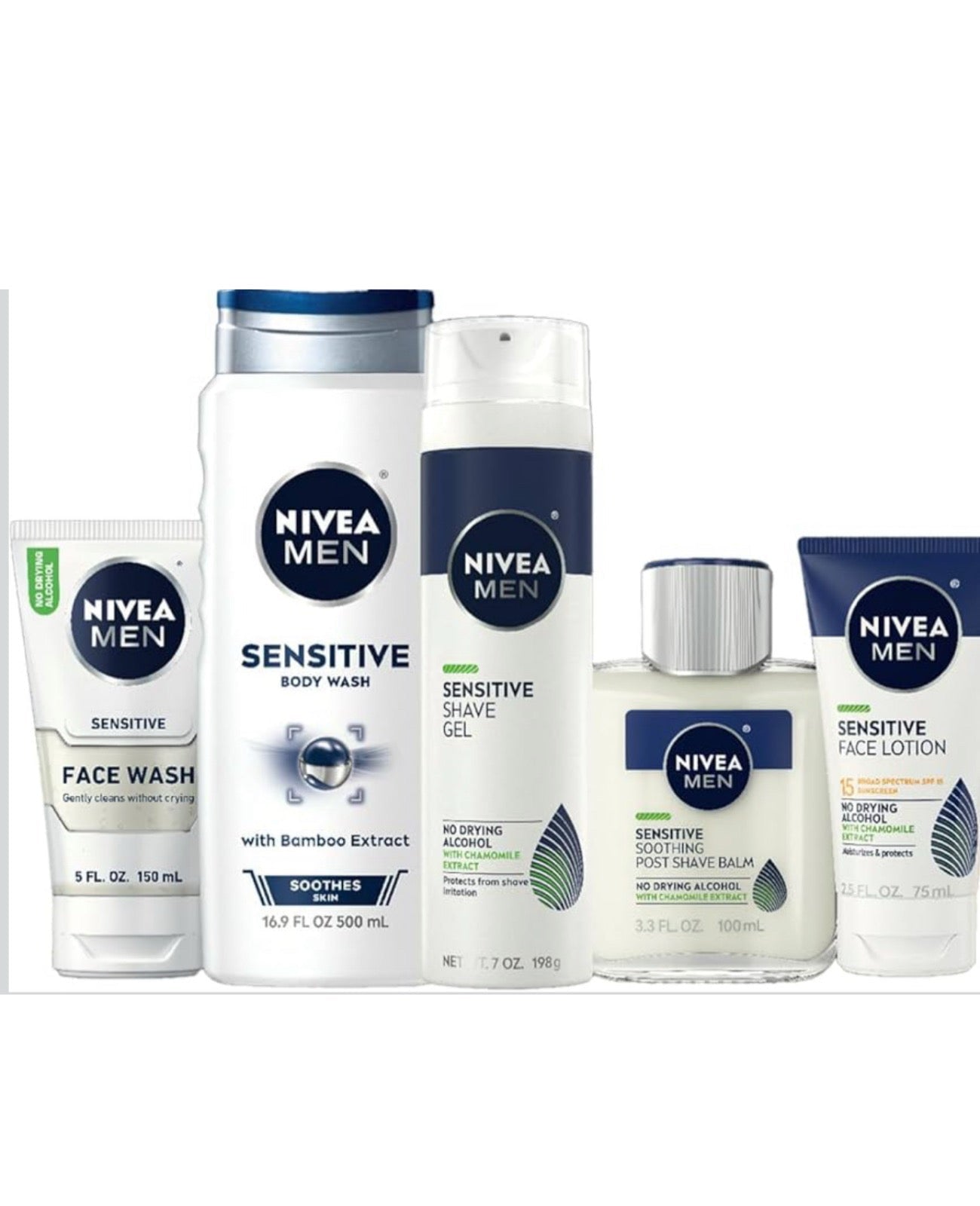 NIVEA MEN Sensitive Skin Care Set for Men No Box