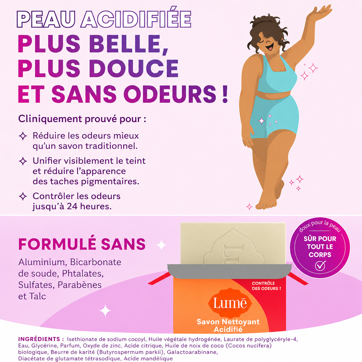 Lume Acidified Body Soap Bar 142g