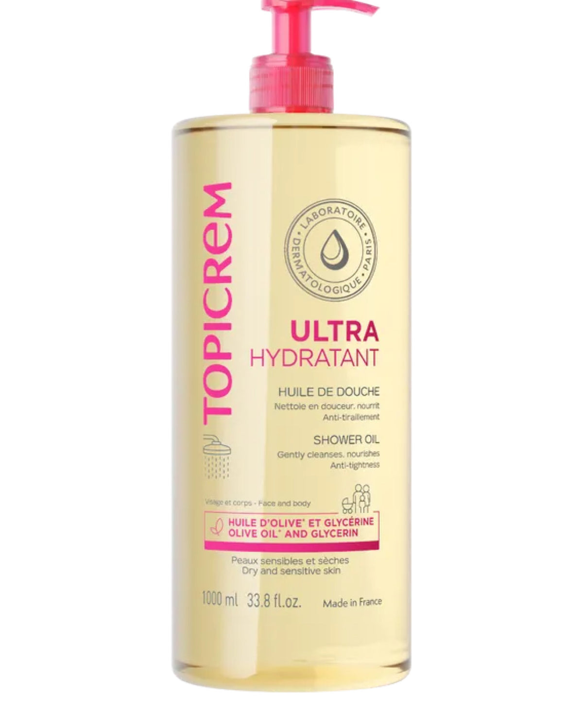 Huile de Douche Ultra-Hydratante – Topicrem | 1 000 ml