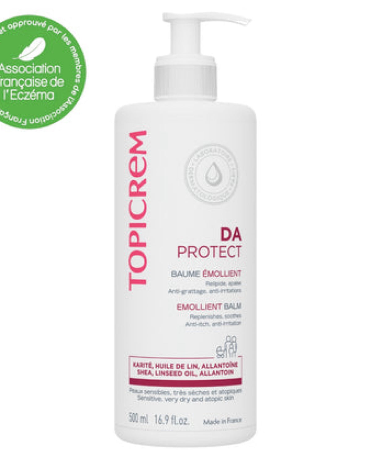 Baume Émollient DA Protect – Topicrem | 500 ml