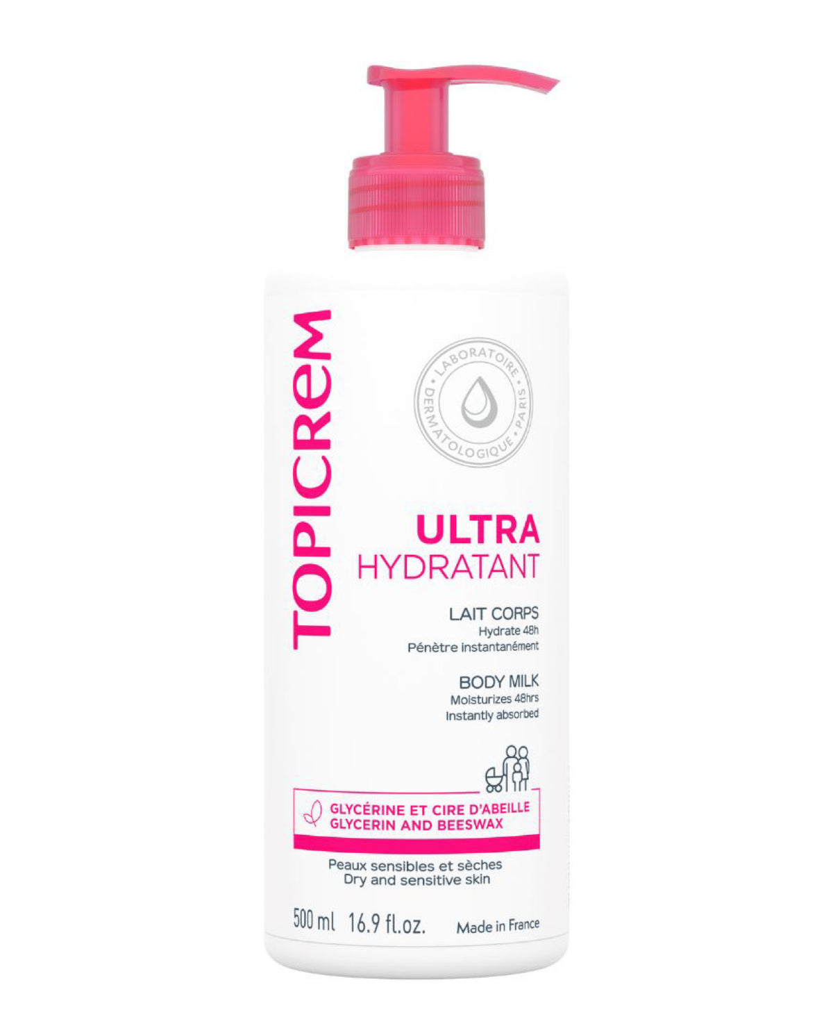Lait Corps Ultra-Hydratant – Topicrem | 500 ml
