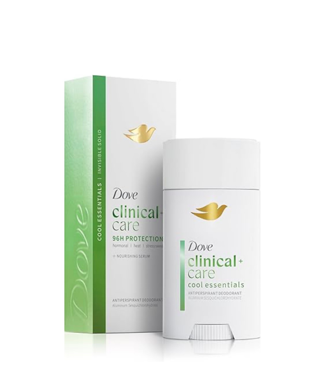 Dove Clinical + Care Invisible Solid Stick Antiperspirant Deodorant 96H de Protection 74g