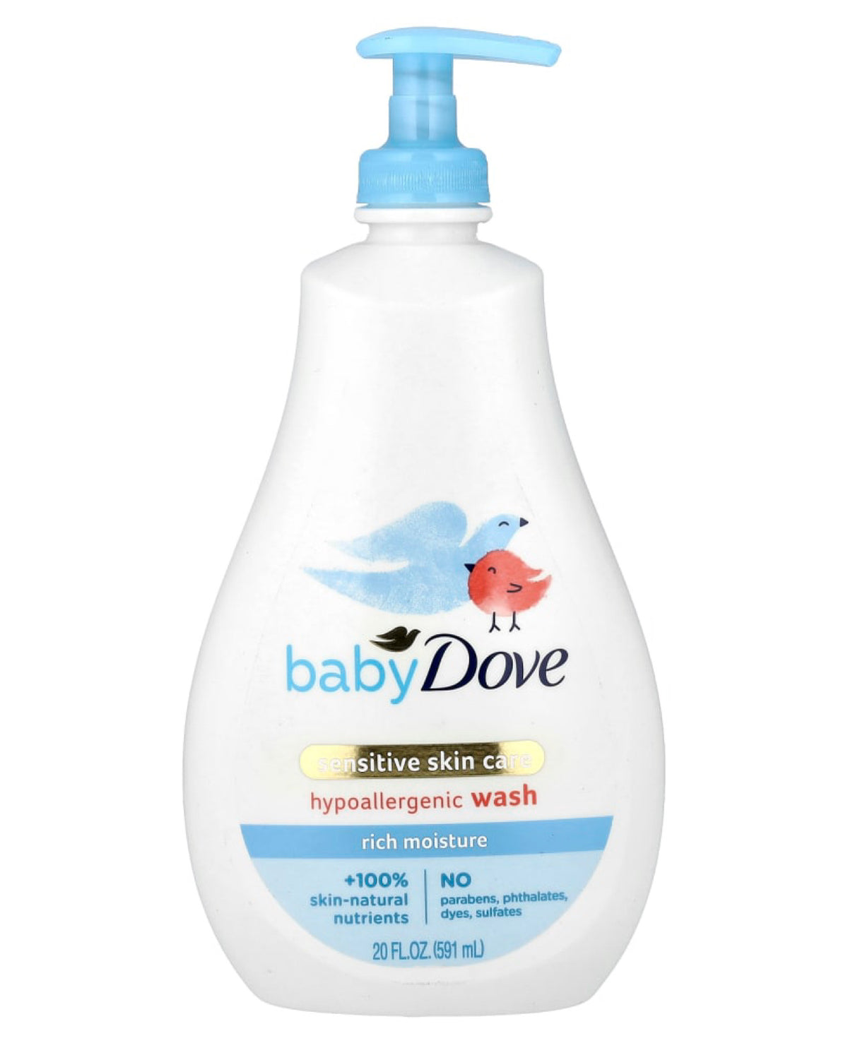 Baby Dove Sensitive Skin Care Hypoallergenic Wash – 591 ml