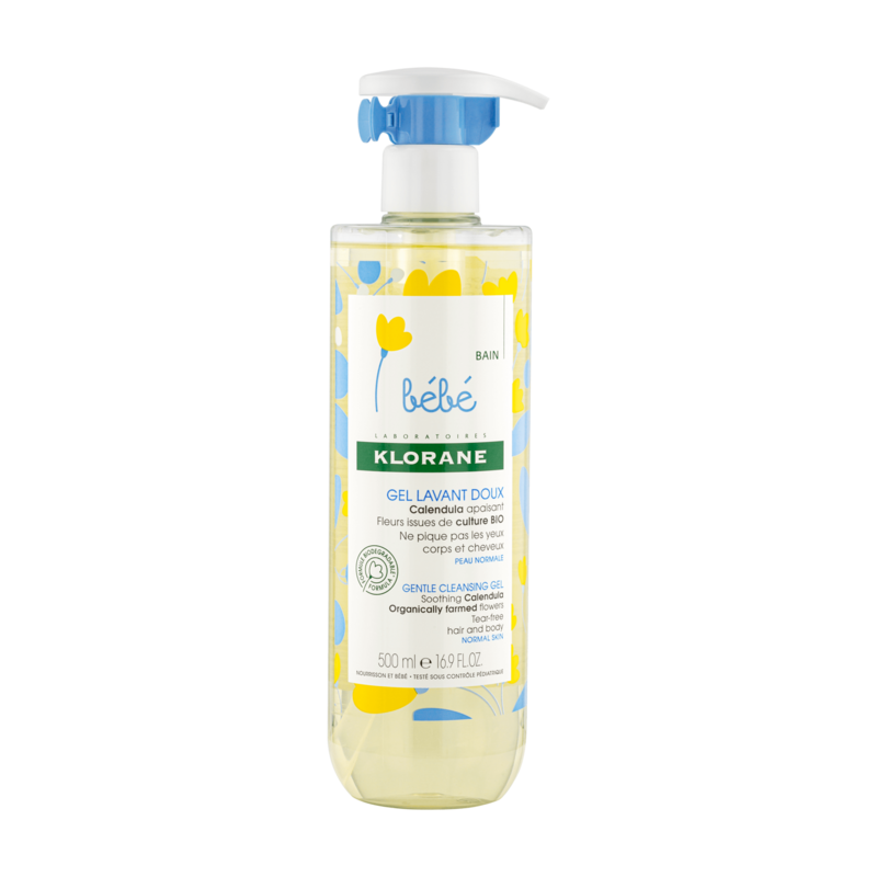 Klorane Bébé Gel Lavant Doux au Calendula – 500 ml