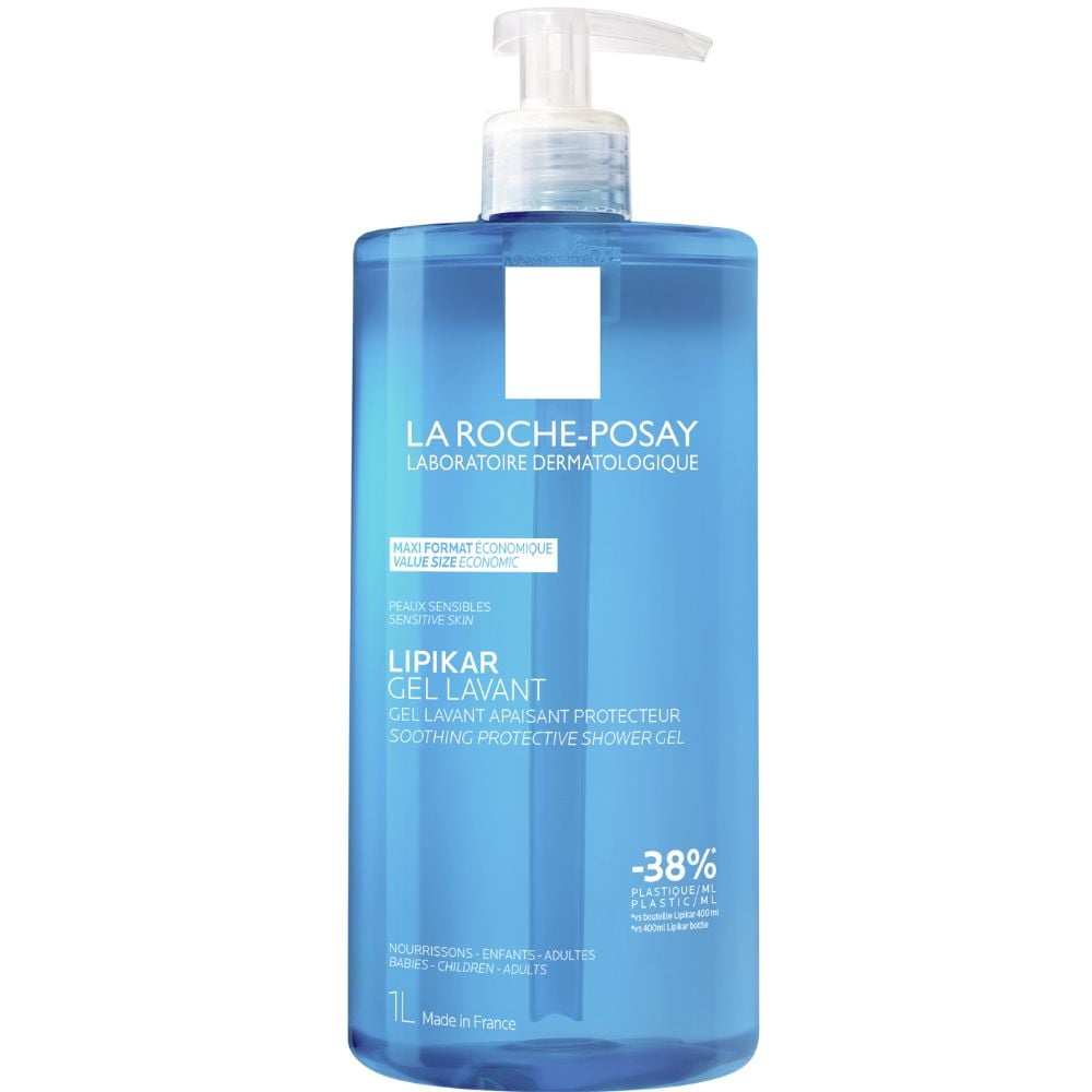 La Roche-Posay Lipikar Gel Lavant – Gel Lavant Apaisant Protecteur 1 L