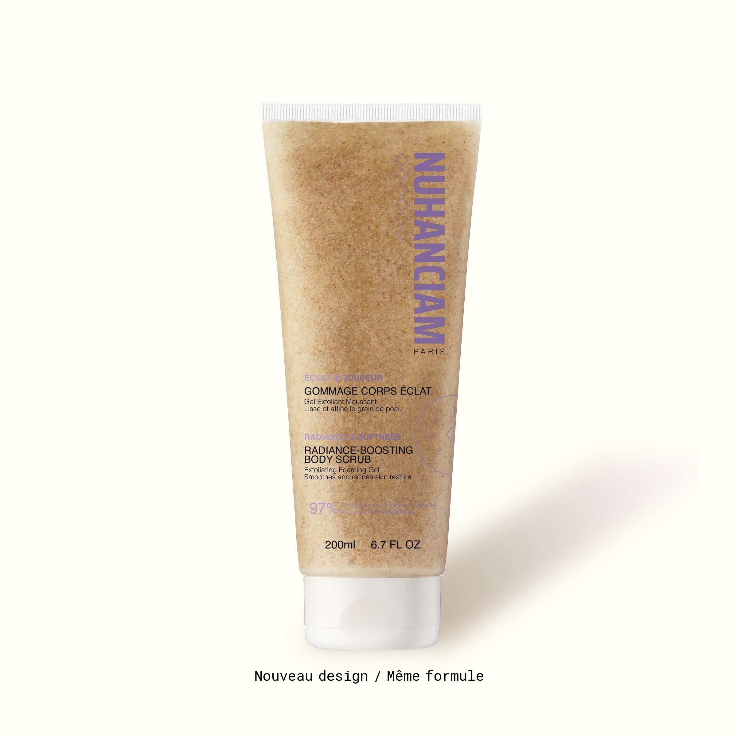 Nuhanciam Gommage Corps Éclat – Gel Exfoliant Moussant 200 ml