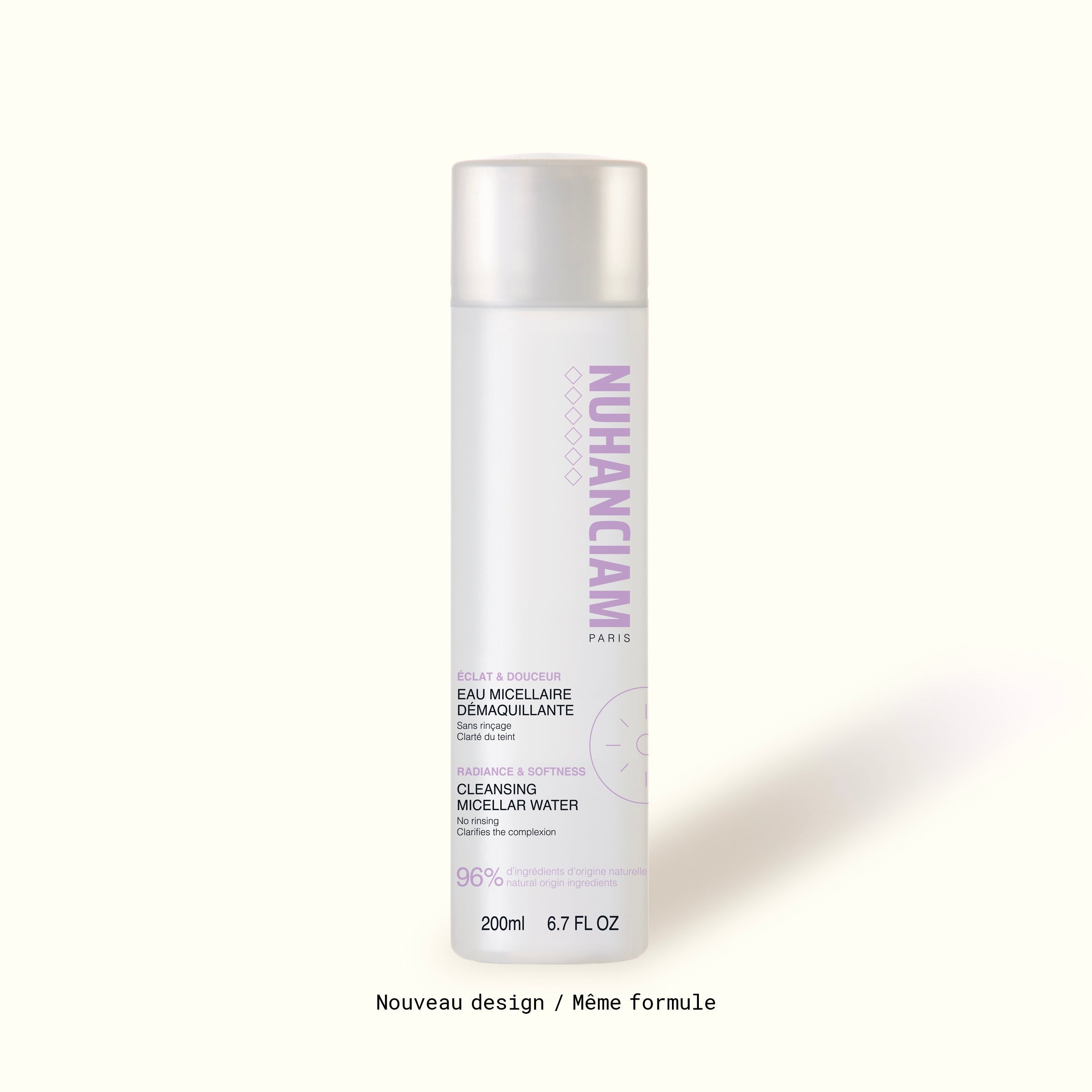 Nuhanciam Eau Micellaire Démaquillante Éclat & Douceur – 200 ml