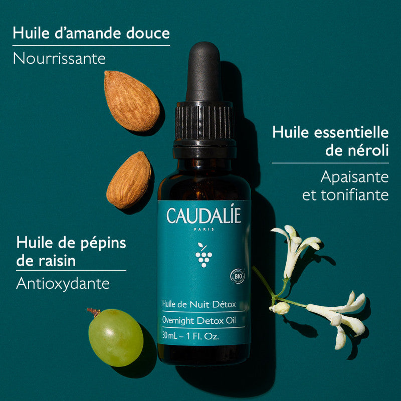Caudalie Huile de Nuit Détox – 30 ml