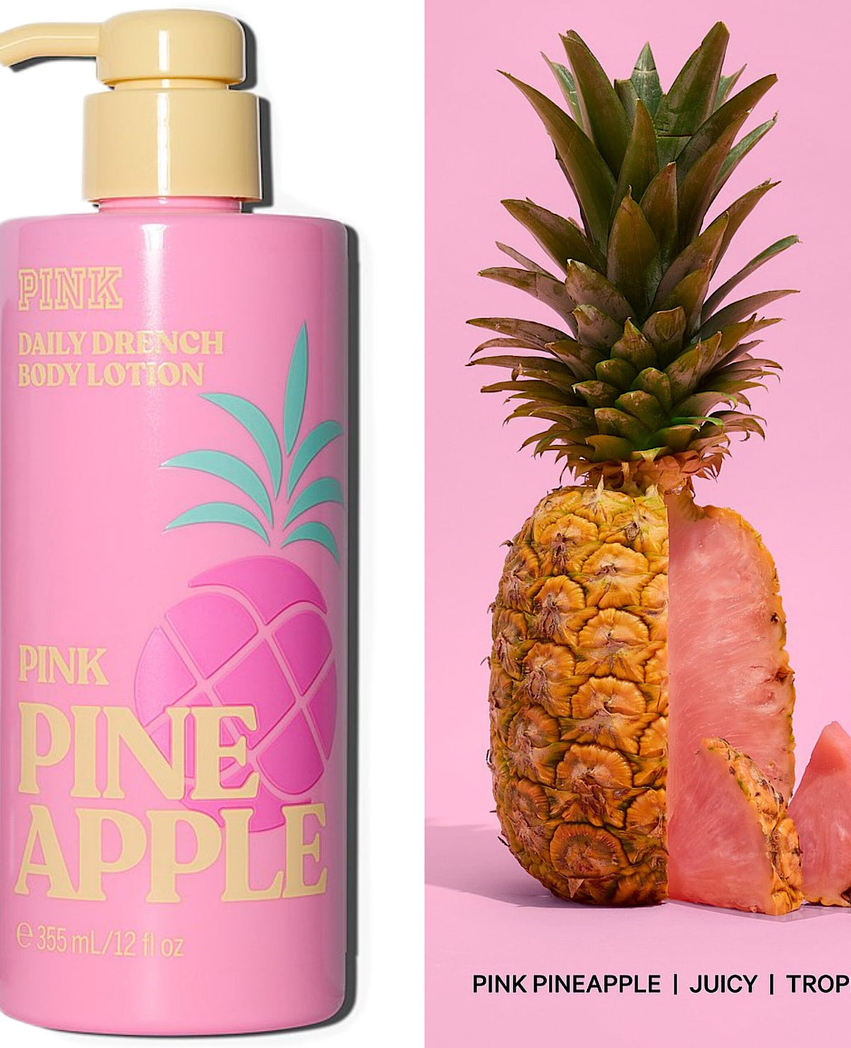 PINK Pineapple – Daily Drench Body Lotion 355 ml