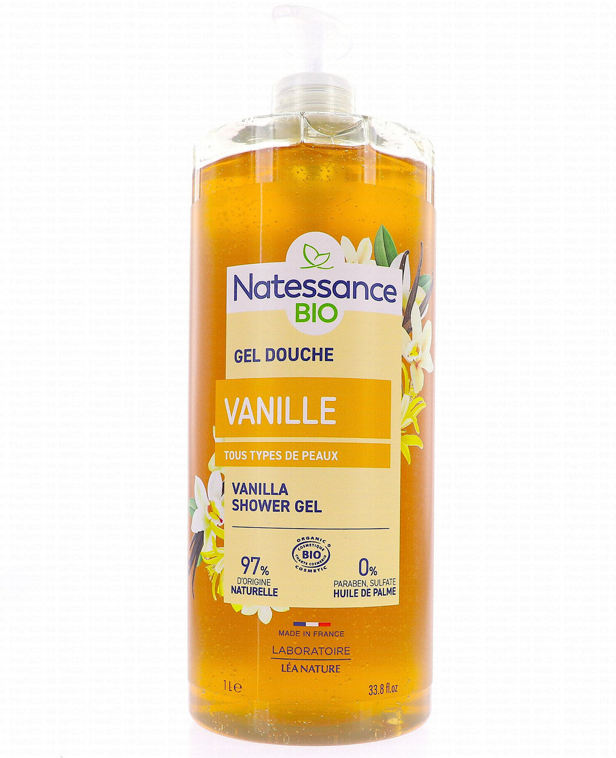 Natessance Bio – Gel Douche Vanille 1 L