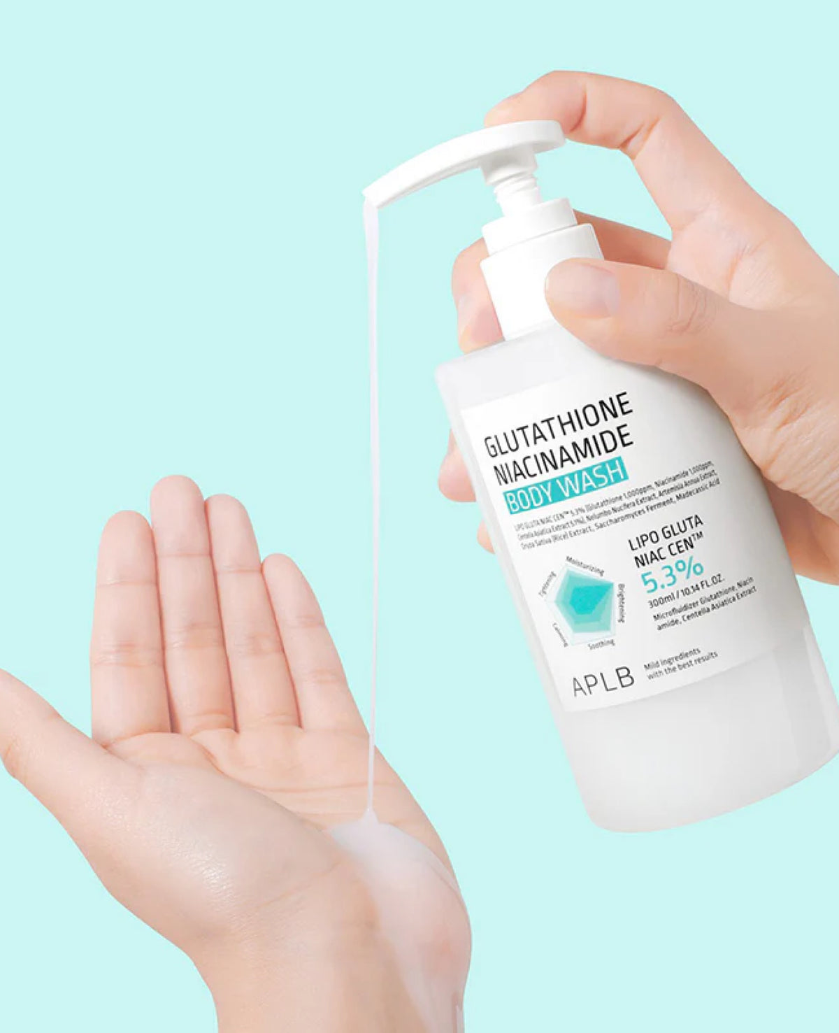 APLB Gel Douche Glutathion & Niacinamide – 300 ml