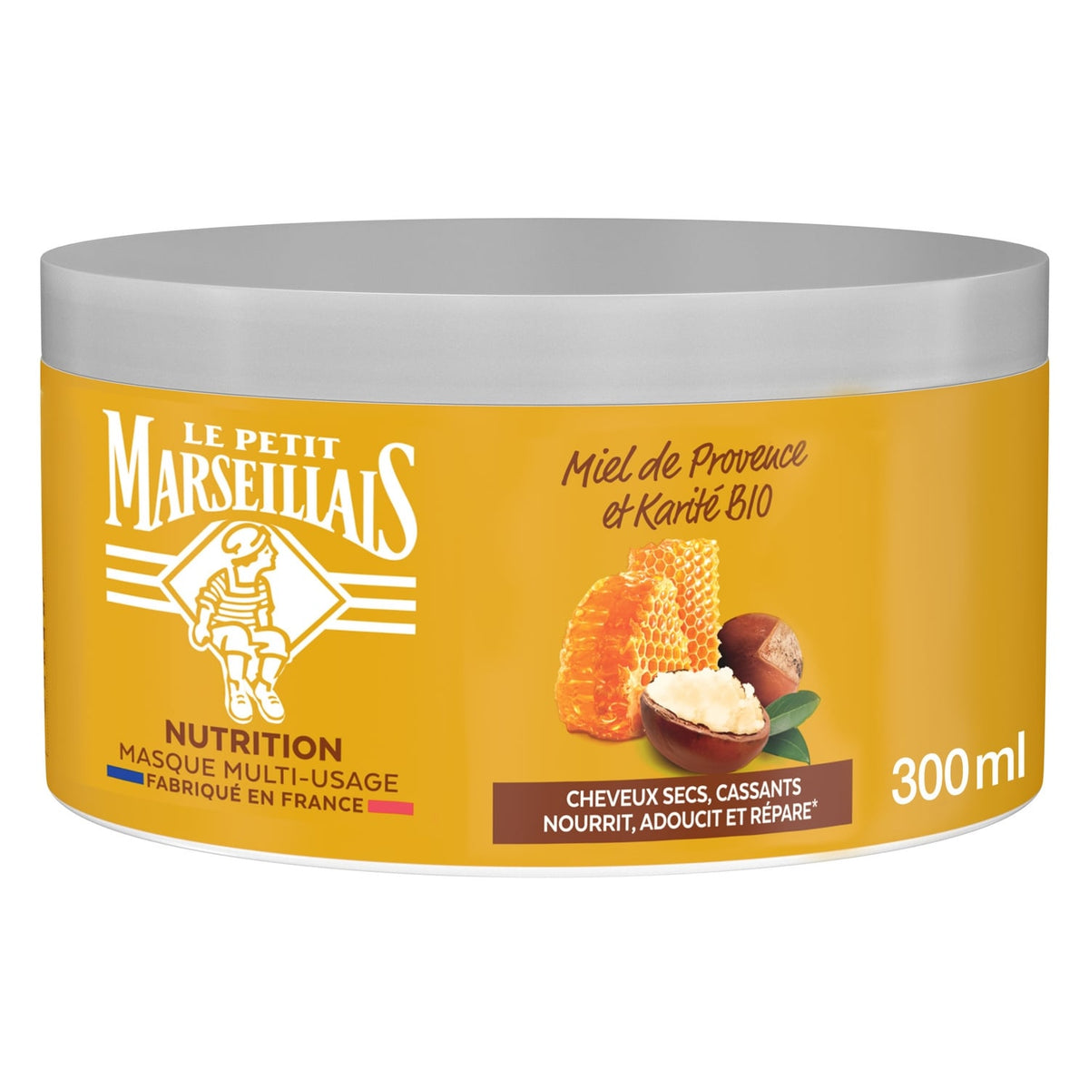 Le Petit Marseillais Masque Nutrition Miel de Provence & Karité Bio – 300 ml