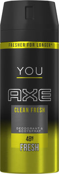 Déodorant Spray AXE YOU Clean Fresh – Parfum Propre & Dynamique (48h) 150ml