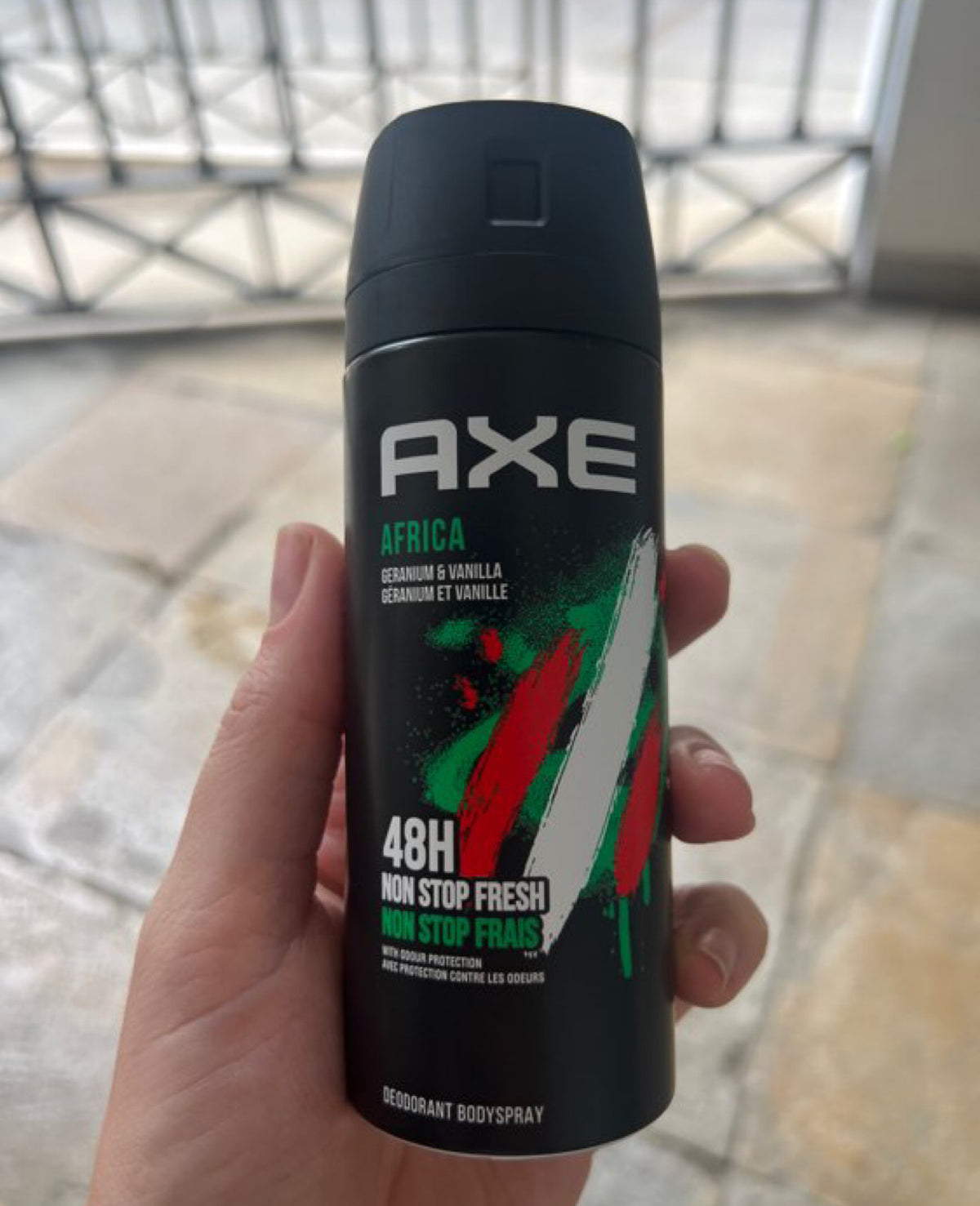 Déodorant Spray AXE Africa – Geranium & Vanille (48h) 150ml
