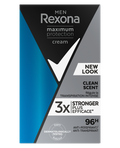 Déodorant Anti-Transpirant Crème Rexona Men - Maximum Protection Clean Scent 96h 45ml