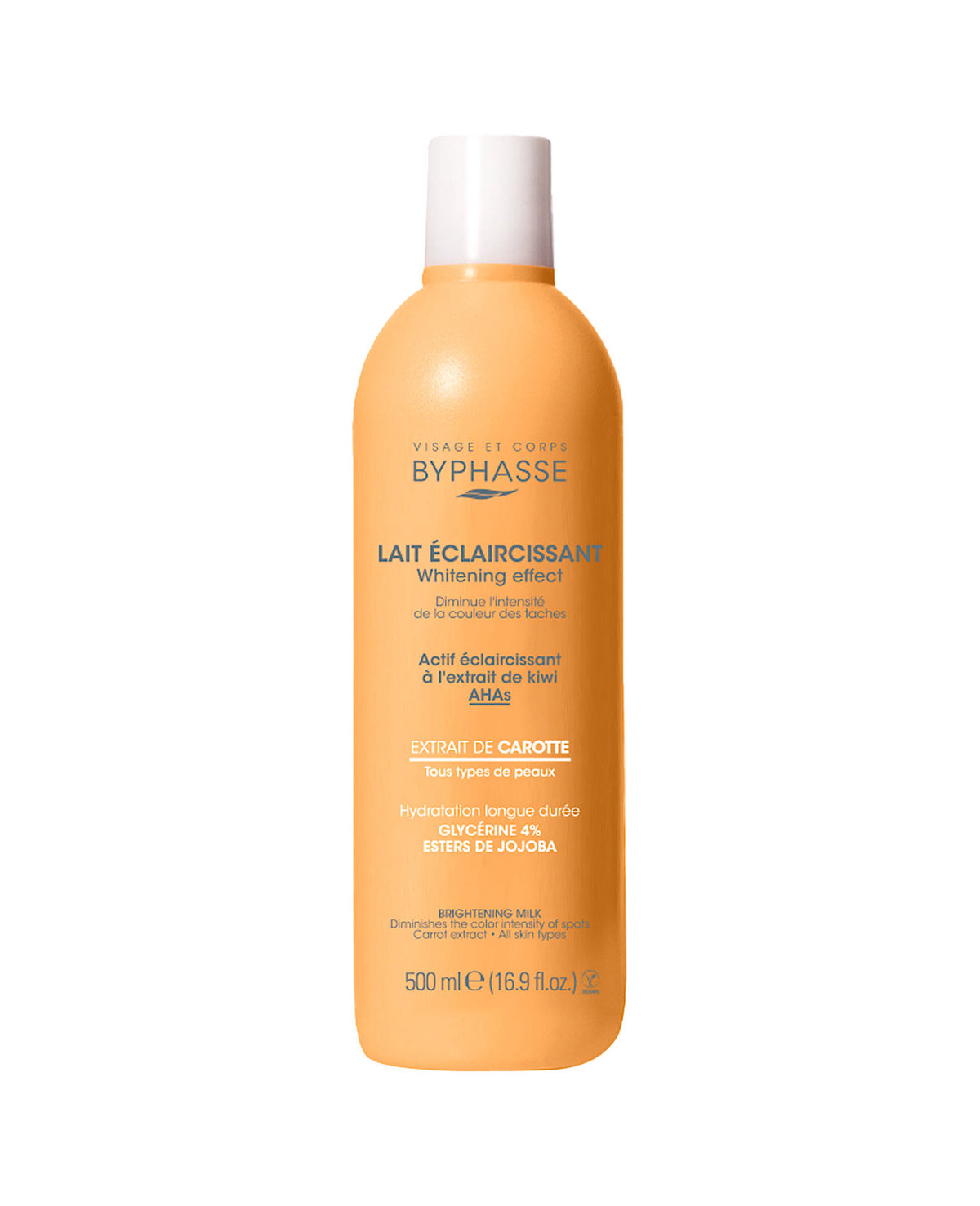 Byphasse Lait Éclaircissant à l’Extrait de Carotte – 500 ml