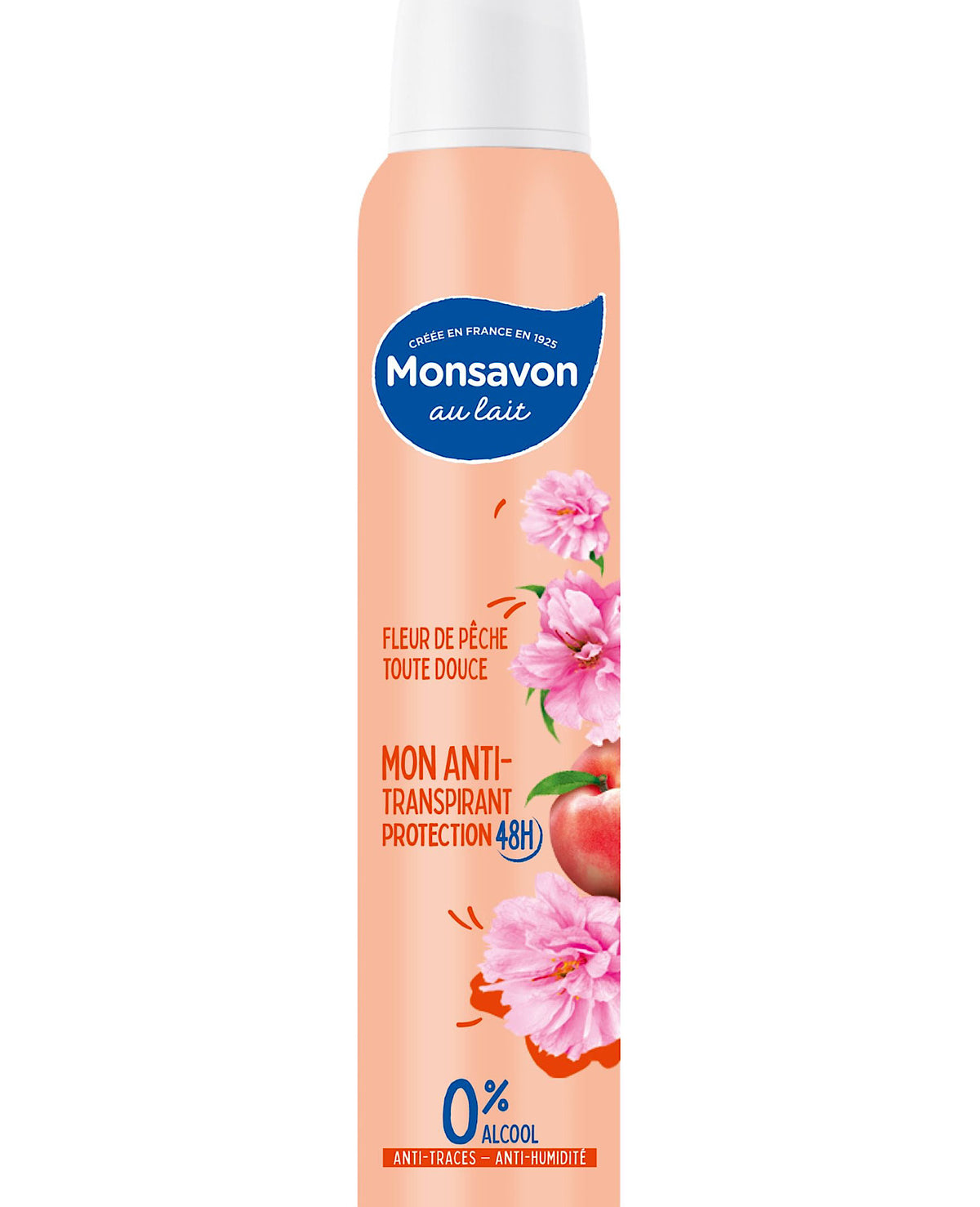 Monsavon au Lait Anti-Transpirant Fleur de Pêche 200ml