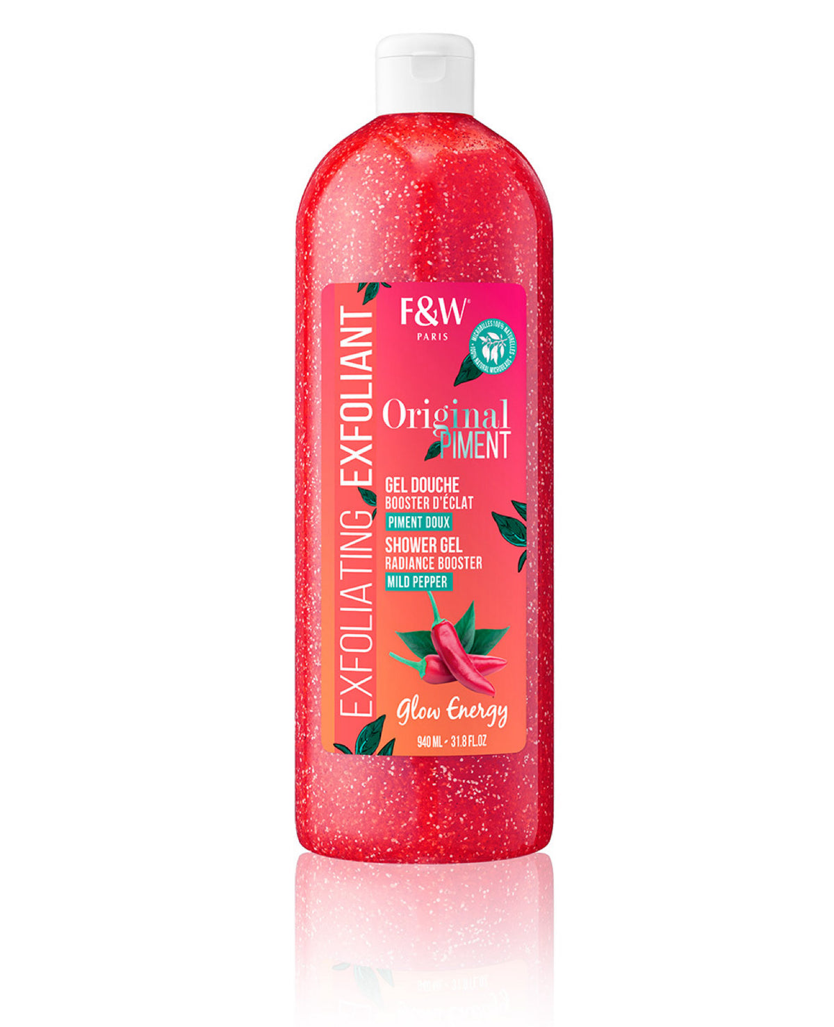 Fair & White Original Piment – Gel Douche Exfoliant Booster d’Éclat – 940 ml