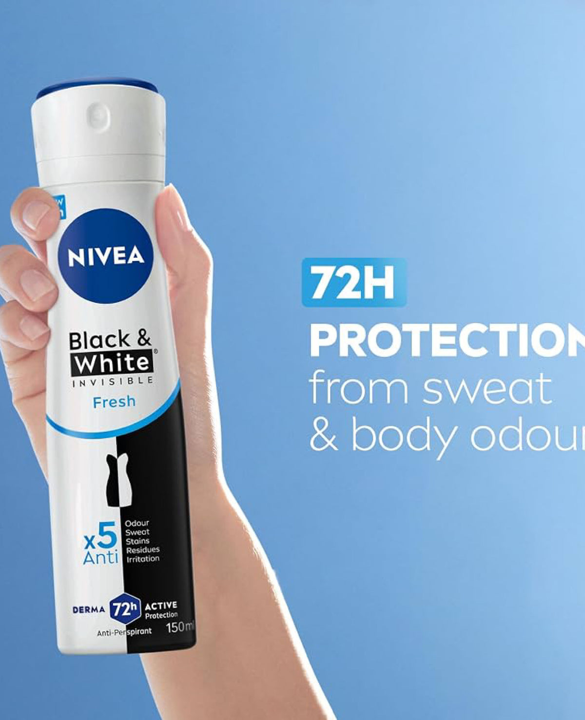 Nivea Black & White Invisible Fresh – 200ml