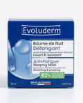 Evoluderm Baume de Nuit Défatigant – Acide Hyaluronique & Huile d’Avocat, 50 ml.