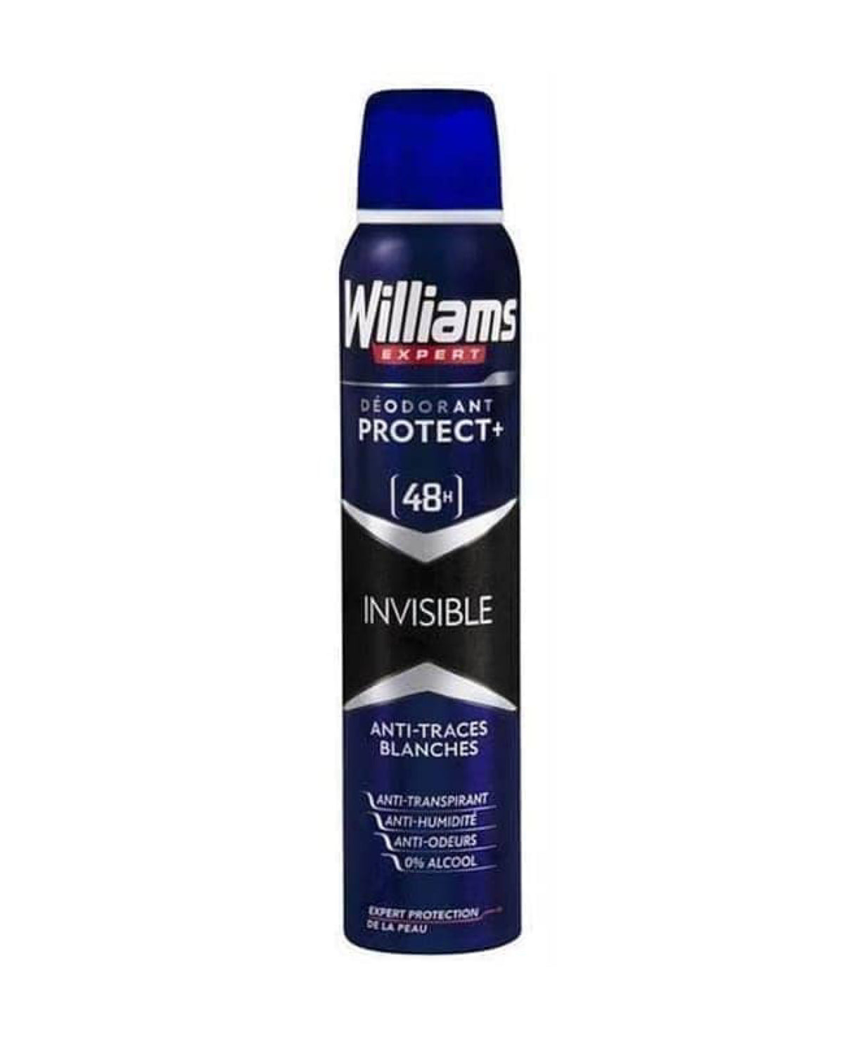Williams Expert Protect+ Invisible – Déodorant Spray 48H – 200 ml