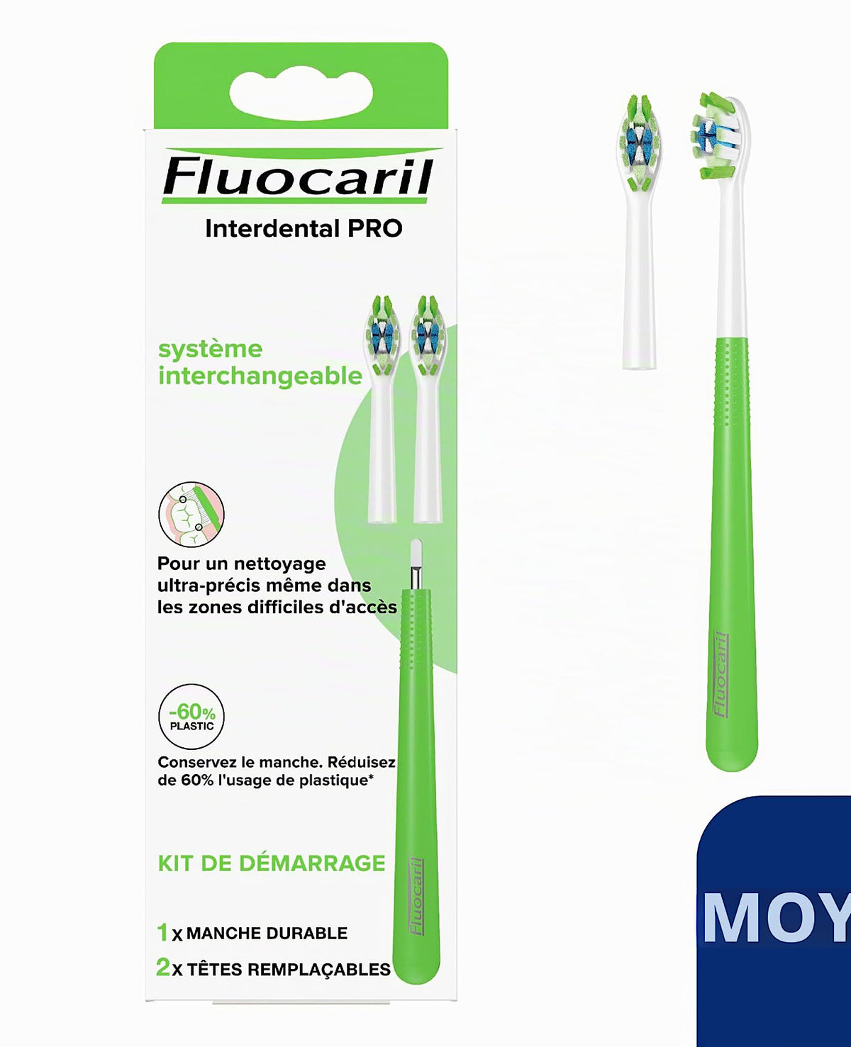 Fluocaril Interdental PRO – Brosse à dents rechargeable