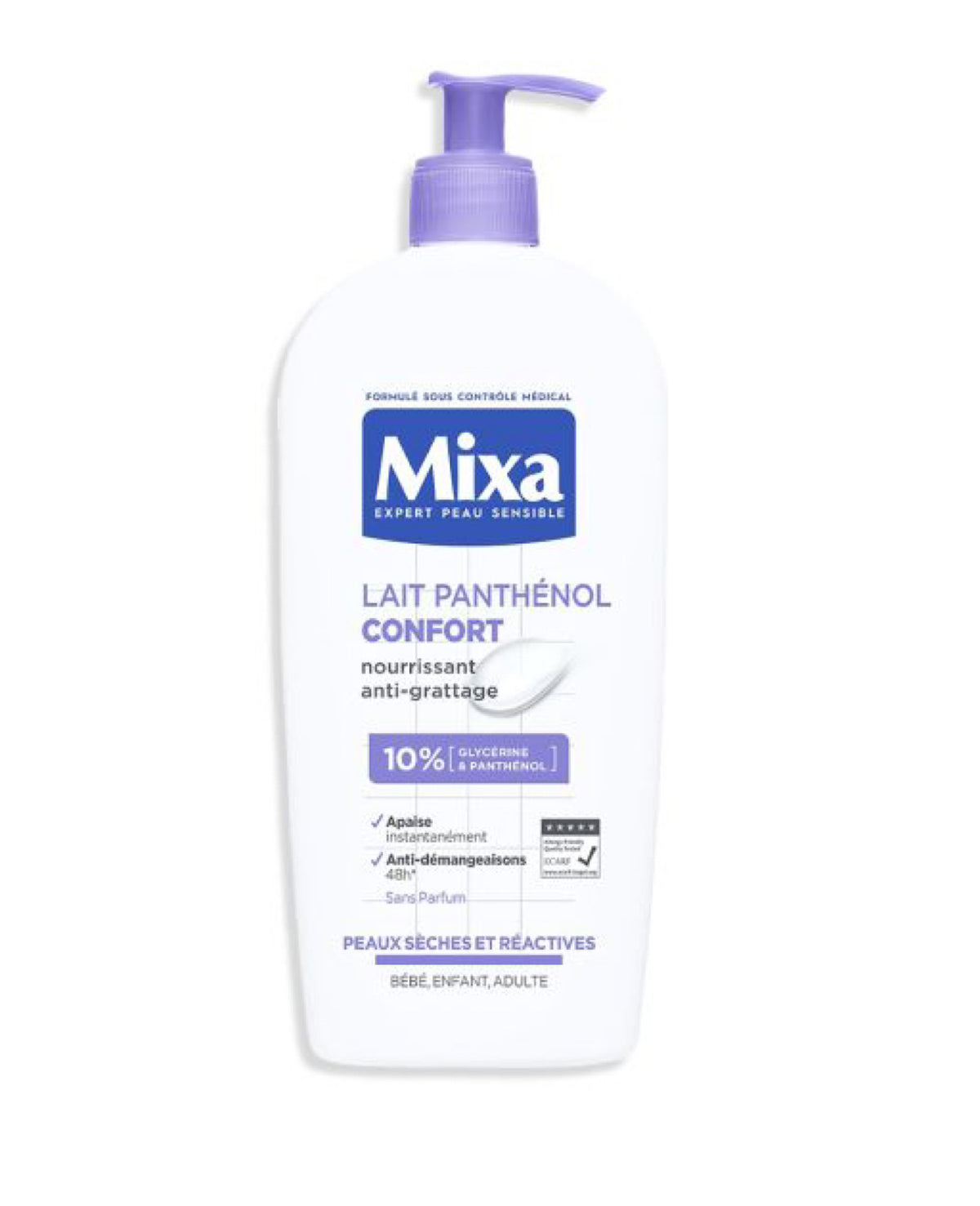 MIXA LAIT PANTHÉNOL CONFORT – 400 ML