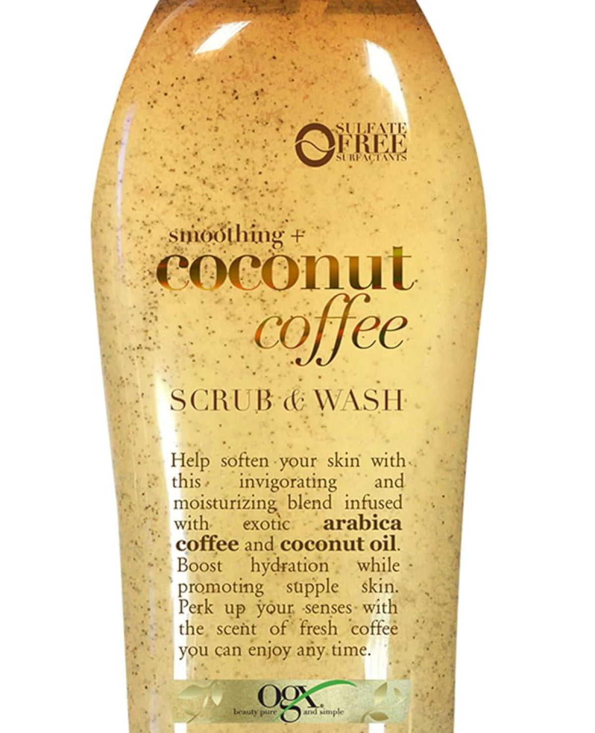 OGX SMOOTHING + COCONUT COFFEE SCRUB & WASH