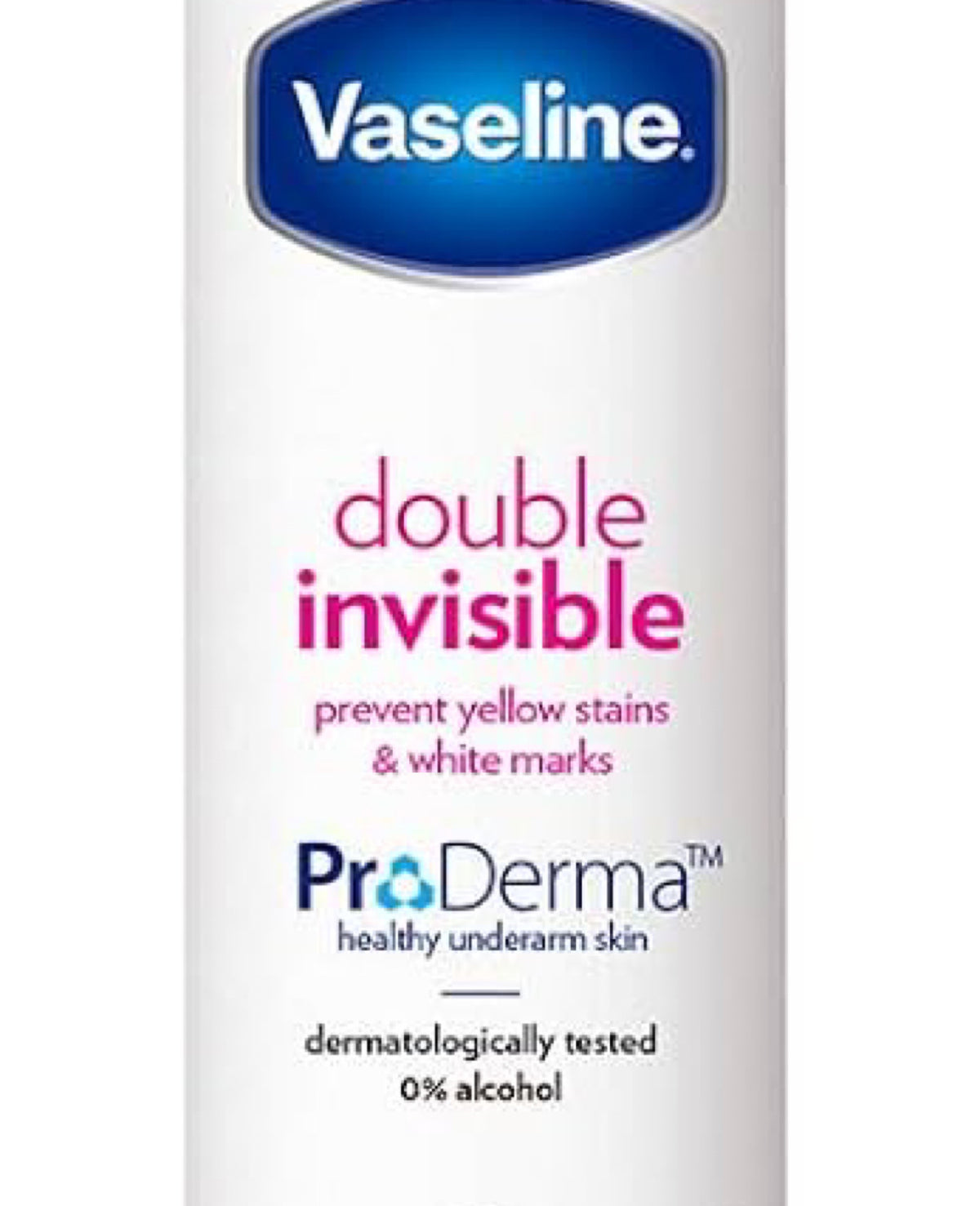 VASELINE DOUBLE INVISIBLE PRODERMA – DÉODORANT ANTI-TRANSPIRANT 48H(250ml)