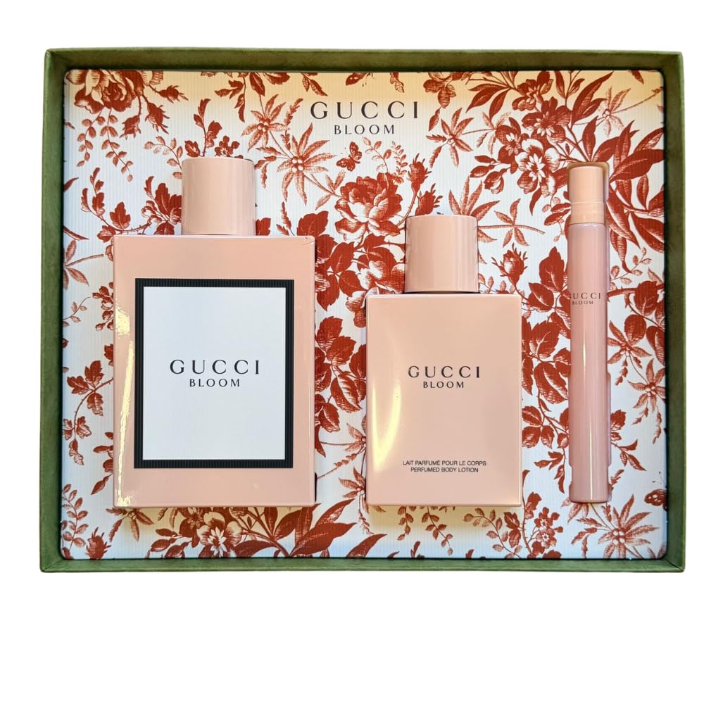 COFFRET GUCCI BLOOM – EAU DE PARFUM, FORMAT NOMADE & LAIT CORPS 🌸✨