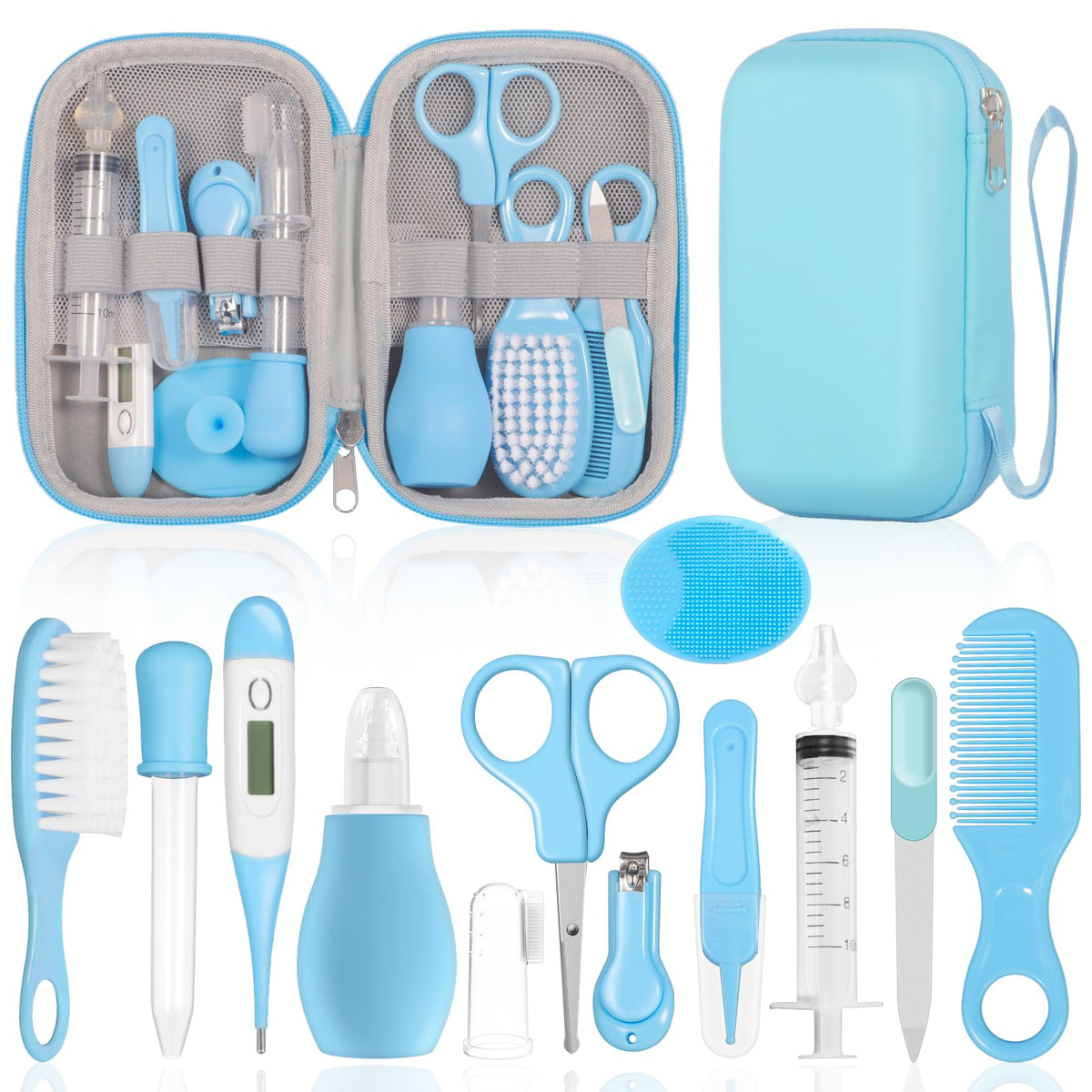 TROUSSE DE SOIN BÉBÉ – 9 PIÈCES 💙👶