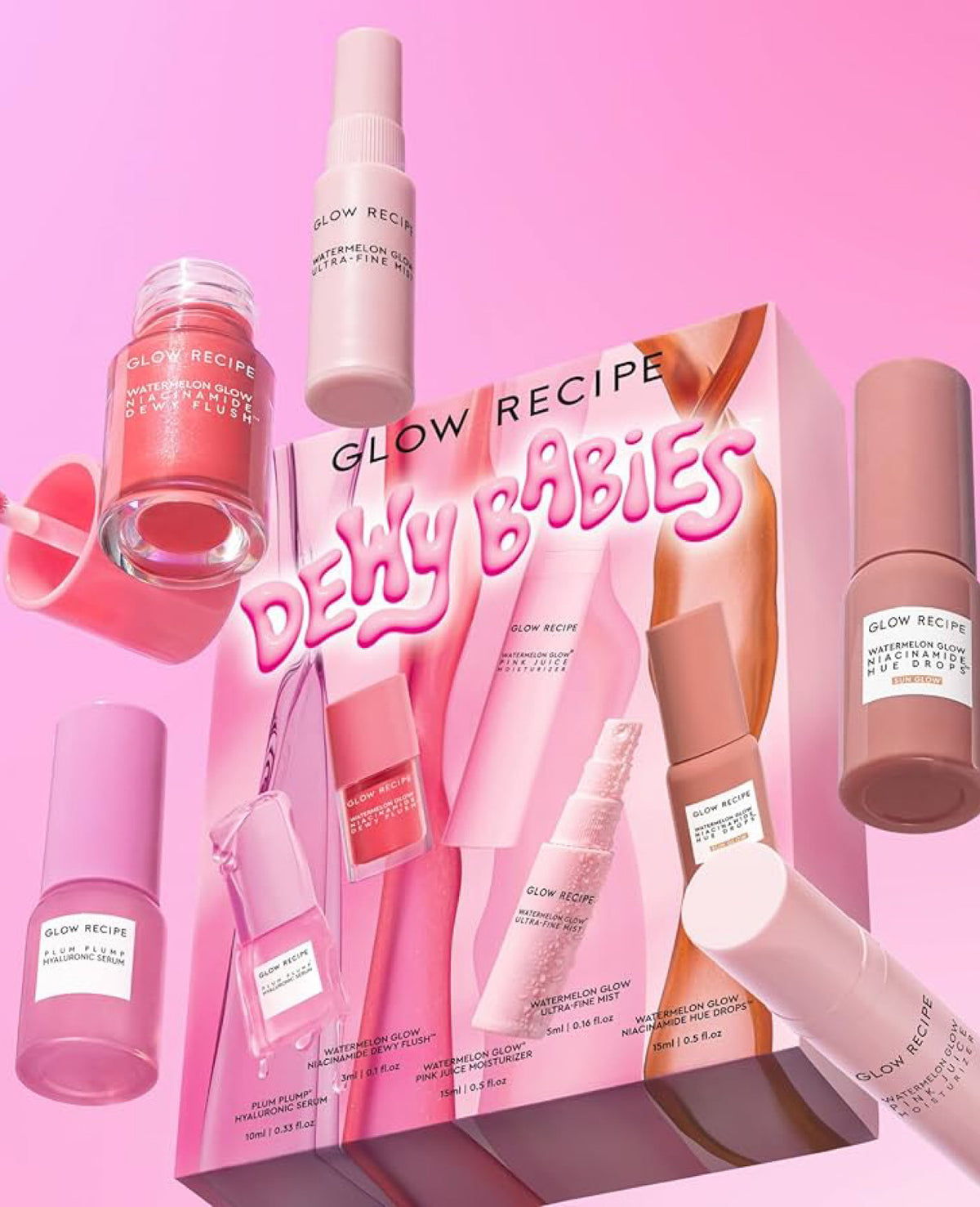 💗 GLOW RECIPE – DEWY BABIES COFFRET SOIN VISAGE