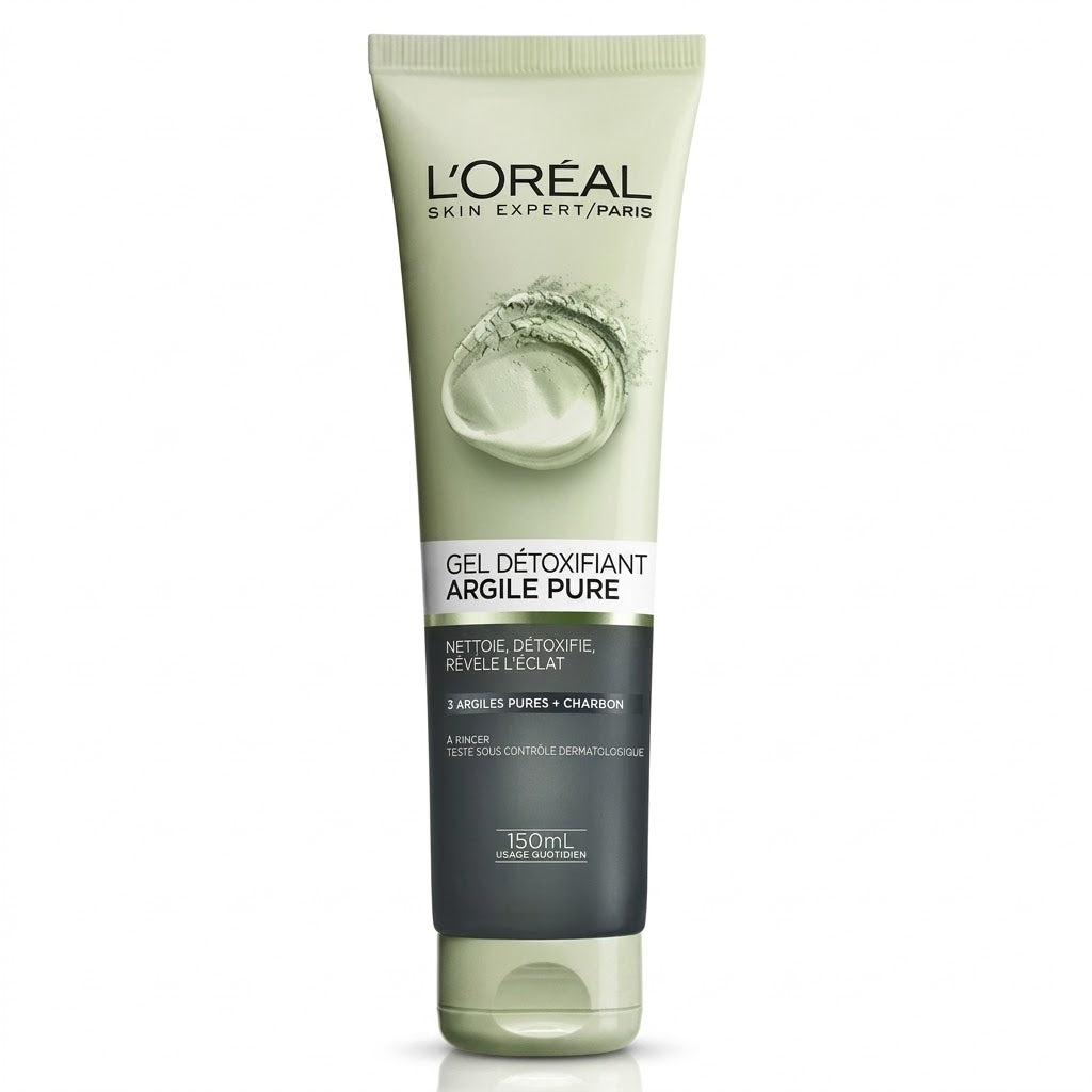L’ORÉAL PARIS – GEL DÉTOXIFIANT ARGILE PURE 🌿✨150ml