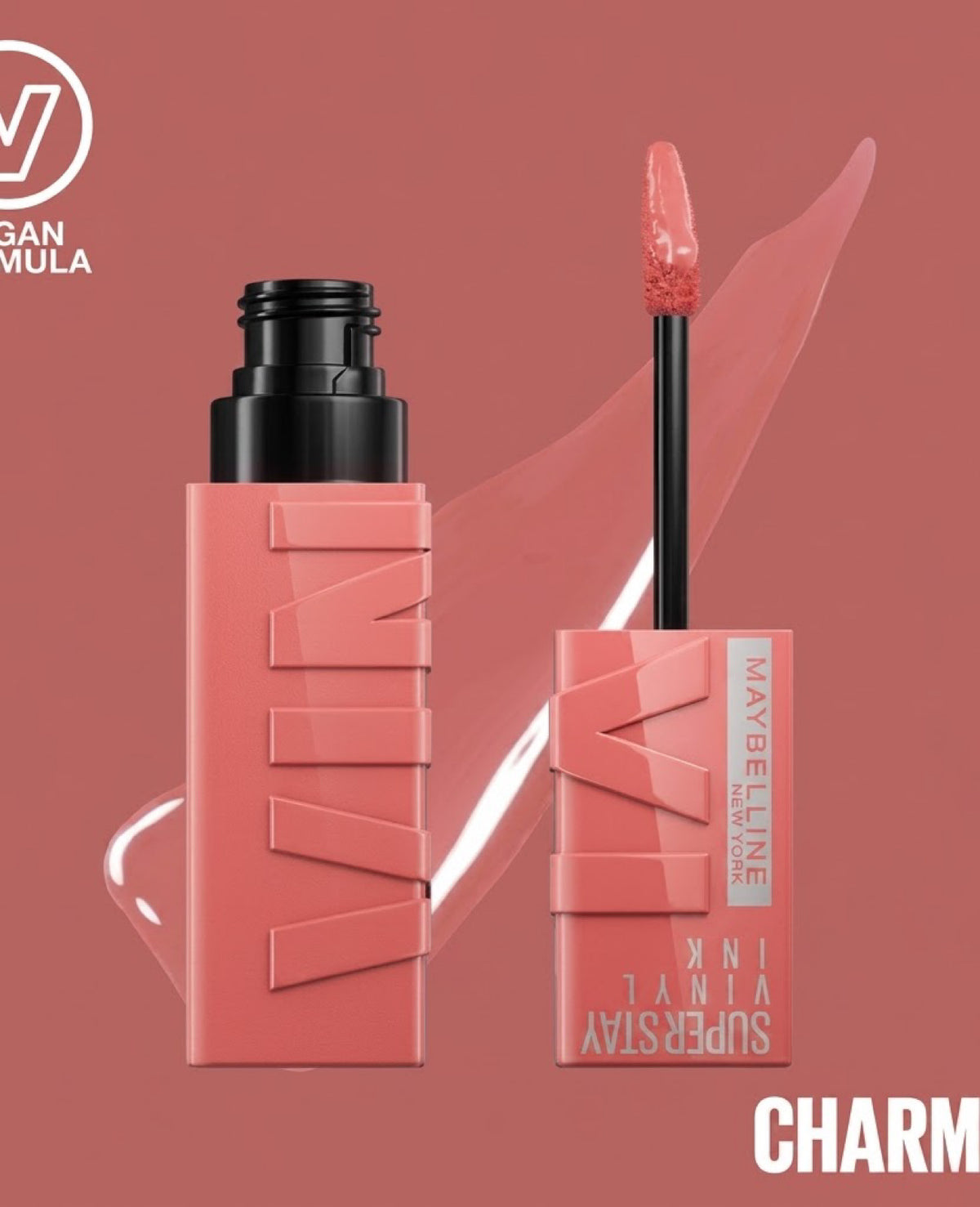MAYBELLINE NEW YORK – SUPERSTAY VINYL INK 💄✨ | 100 CHARM