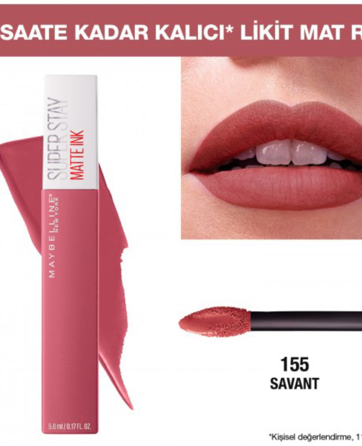 💄 MAYBELLINE SUPERSTAY MATTE INK – 155 SAVANT
