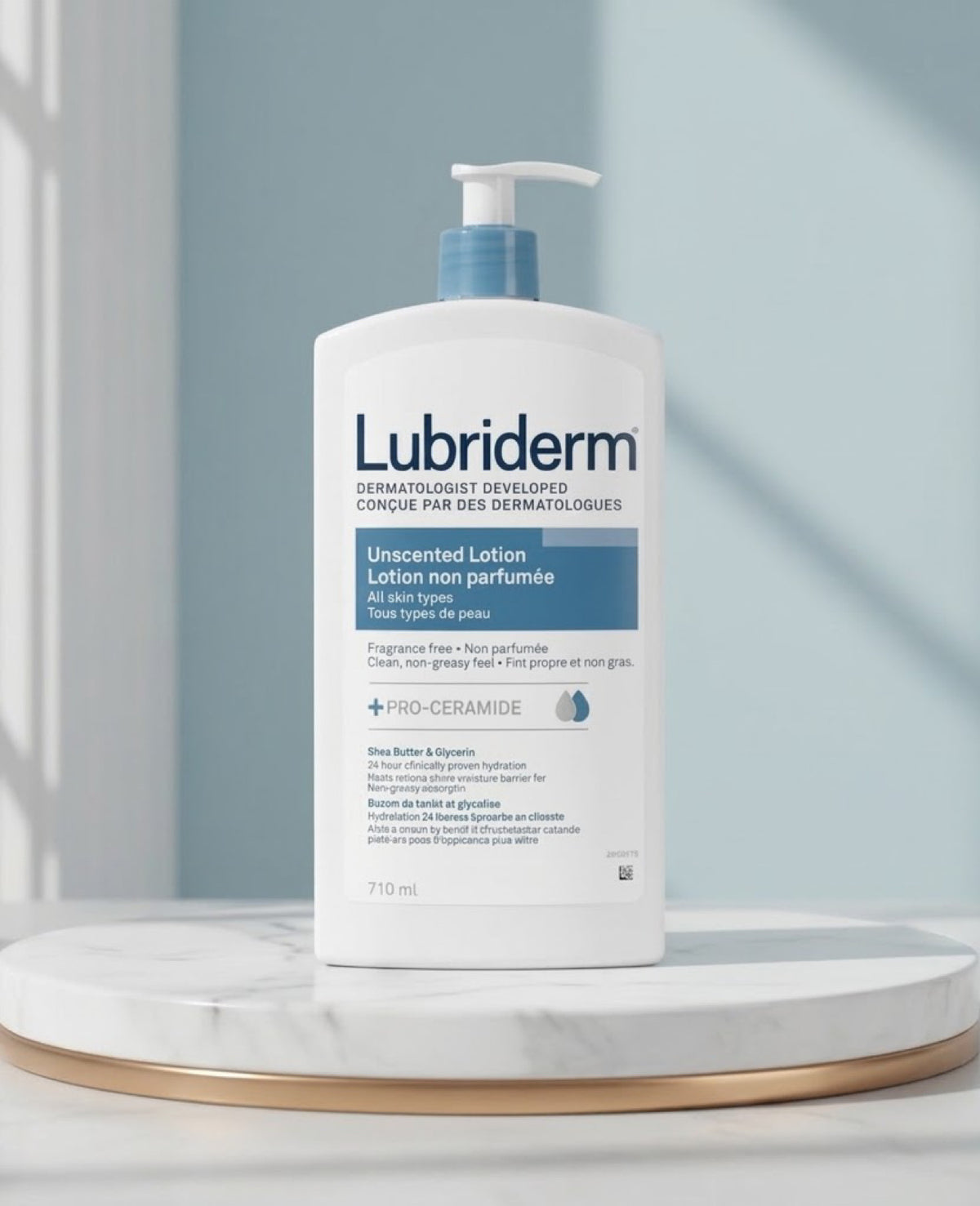 Lubriderm Unscented Lotion – 709 ml