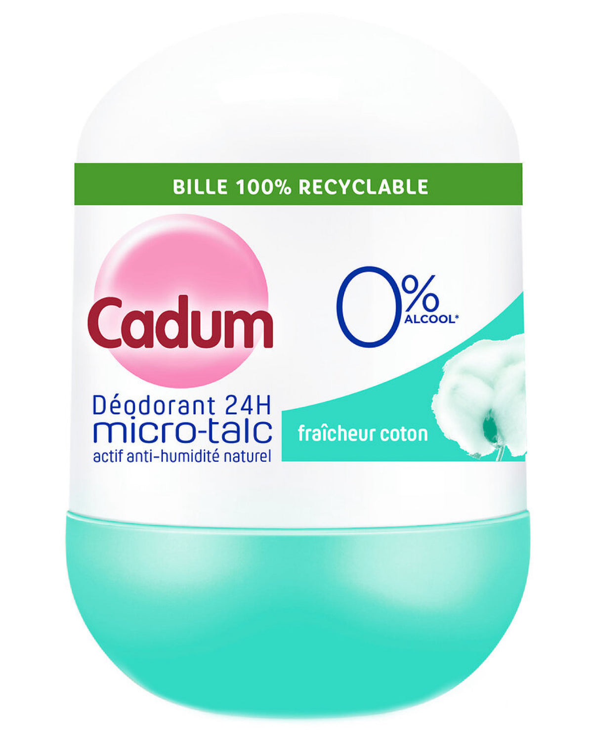 CADUM DÉODORANT 24H MICRO-TALC – FRAÎCHEUR COTON