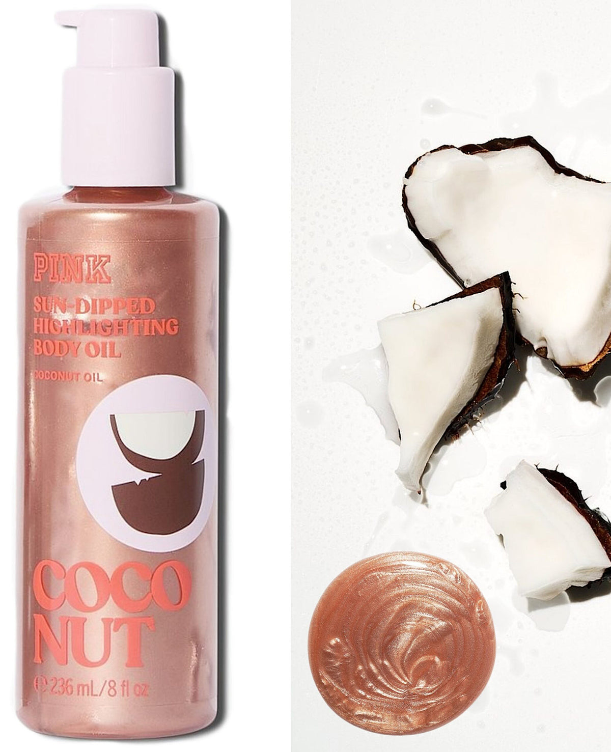 Huile Scintillante Coco (PINK - Victoria's Secret)236ml