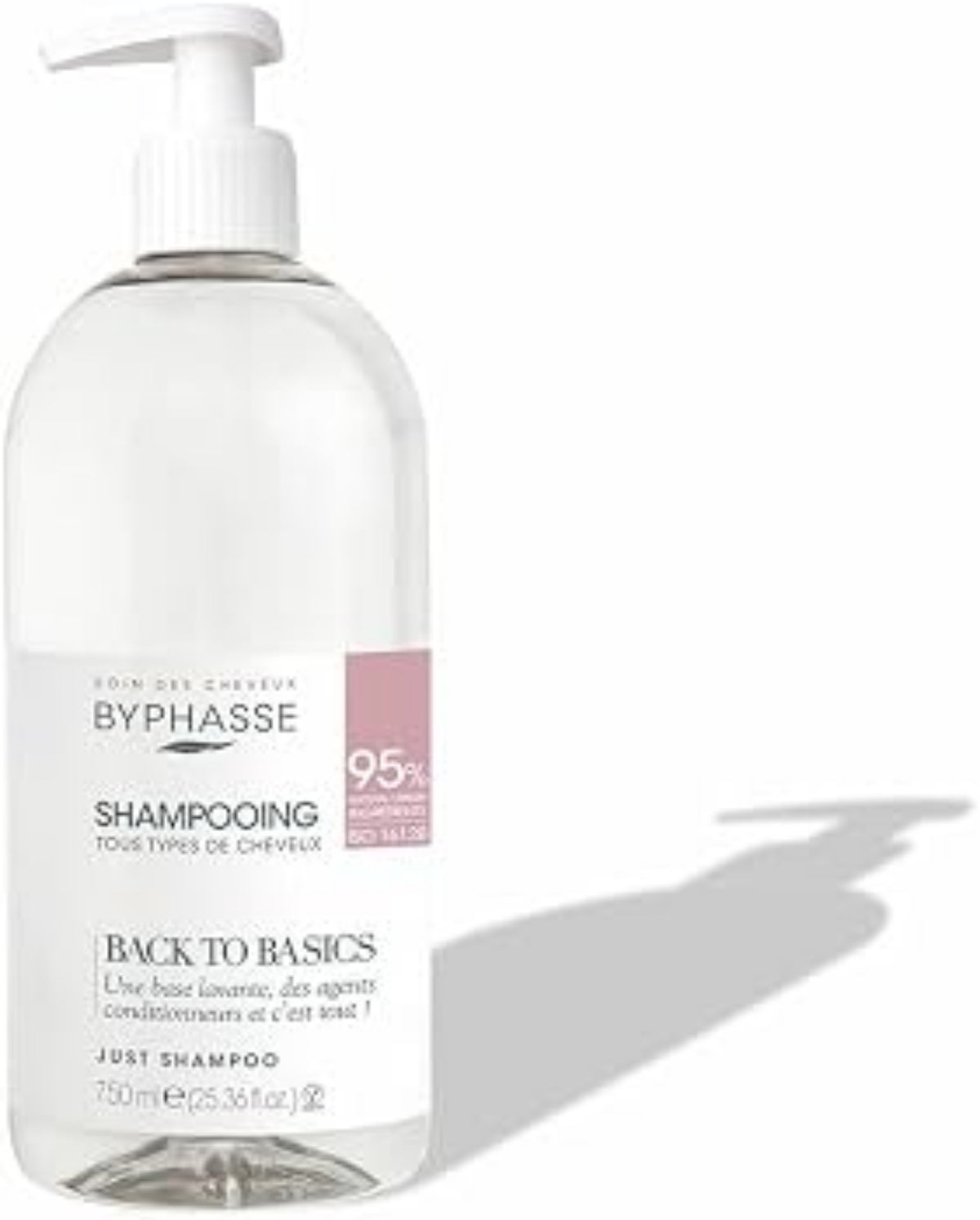 BYPHASSE Back To Basics – Shampooing Tous Types de Cheveux 🤍🫧 750ml